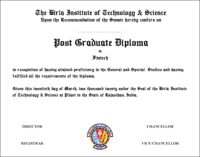 Post Graduate Diploma in Fintech