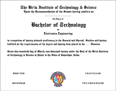 The Degree of Bachelor of Technology in Engineering Technology