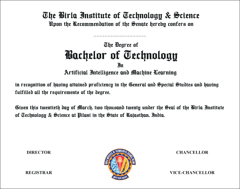 The Degree of Bachelor of Technology in Engineering Technology