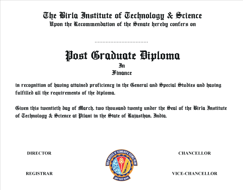 Post Graduate Diploma in Finance