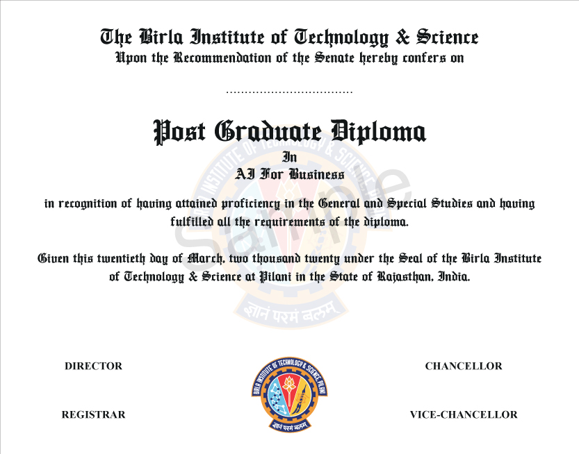 Post Graduate Diploma in Business Analytics