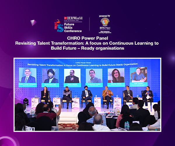 Rajiv Tandon, CEO - WILP, moderates a CHRO Power Panel at #ETHRFutureSkills Conference 2022