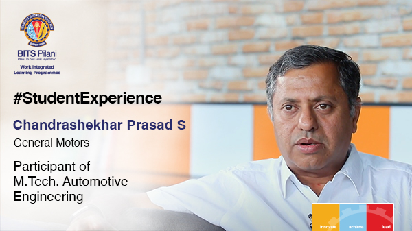 Prasad S speaks about his WILP experience